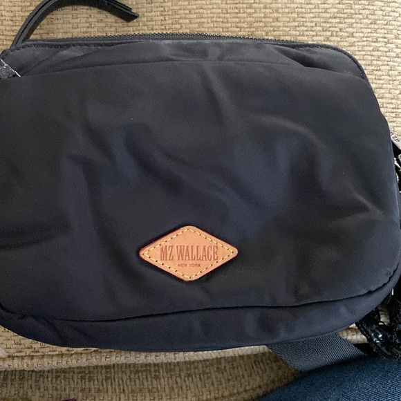 MZ Wallace Nylon trimmed with leather and dazzle . Black - Picture 6 of 6